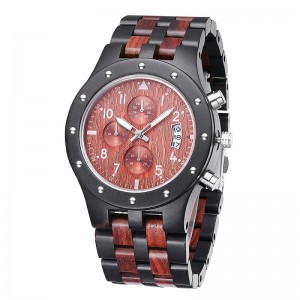 Drewniany zegarek Mężczyźni Kobiety Automatyczny zegarek Drewniany metalowy balansowy zegar z tarczą zegarową Relogio